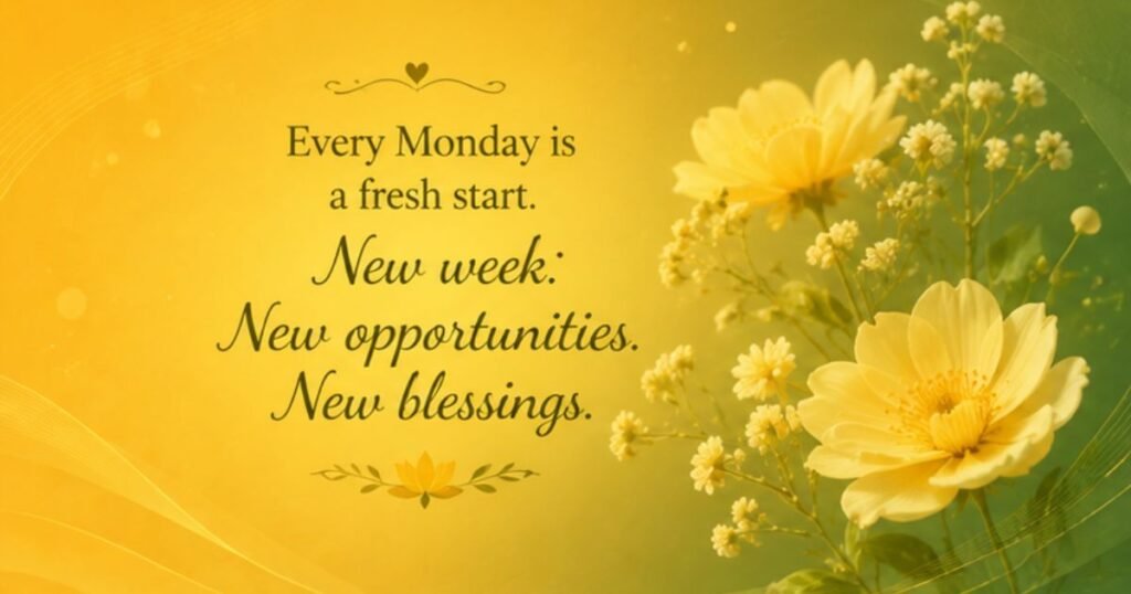 Beautiful Positive Monday Blessings