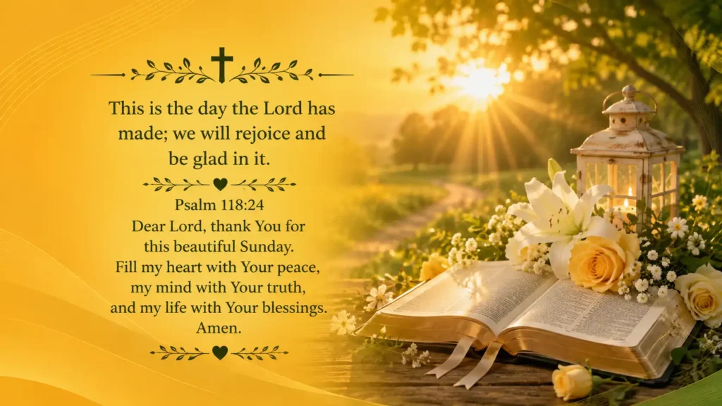 Bible Verse Sunday Blessings Prayer​
