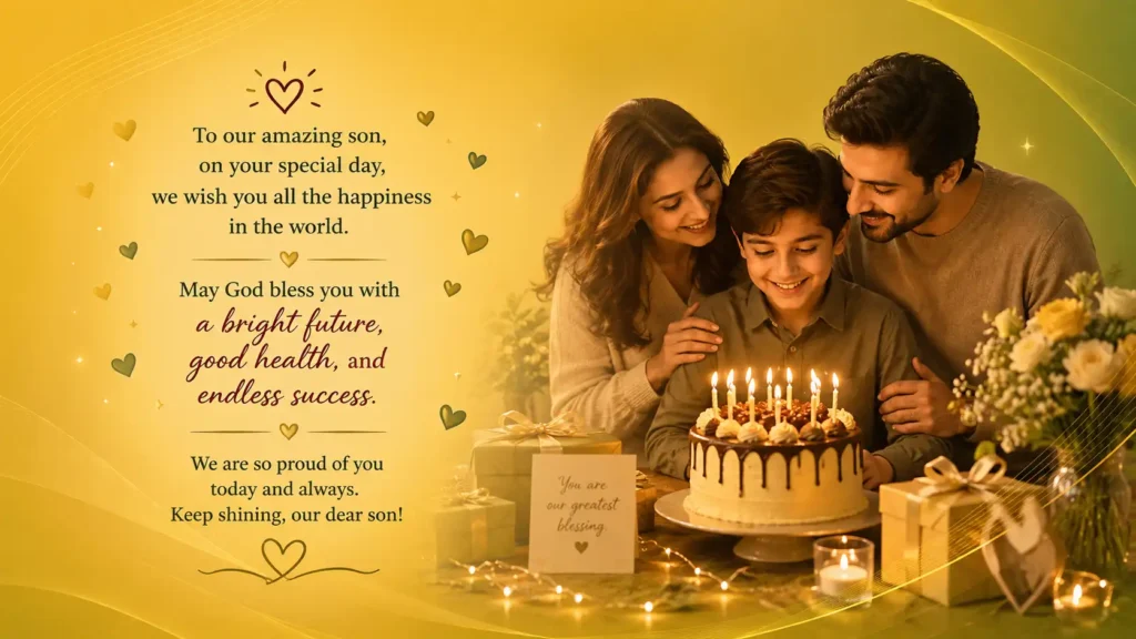 Birthday Wishes for Son from Parents