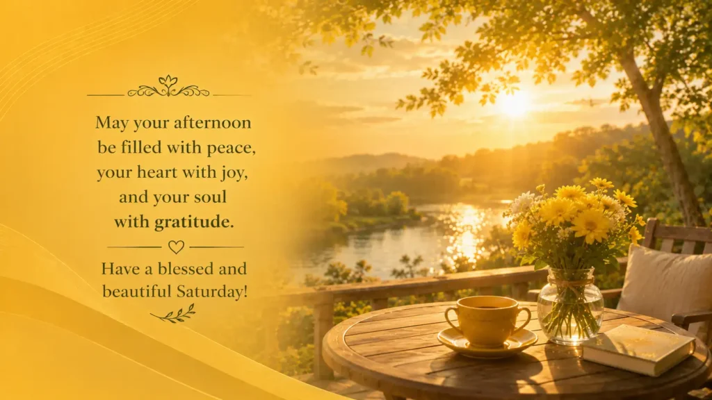 Good Afternoon Saturday Blessings