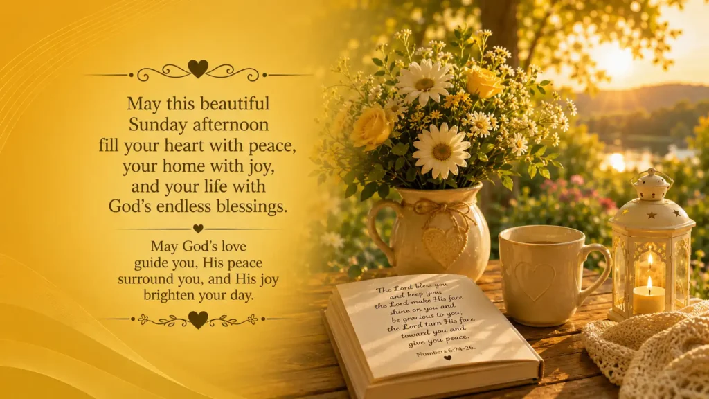 Good Afternoon Sunday Blessings