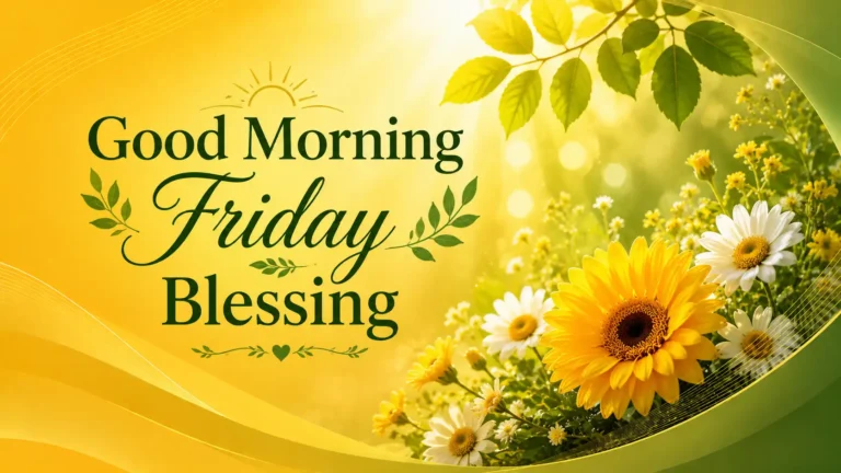 Good Morning Friday Blessings
