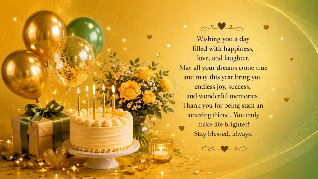 Happy Birthday Wishes for Friend