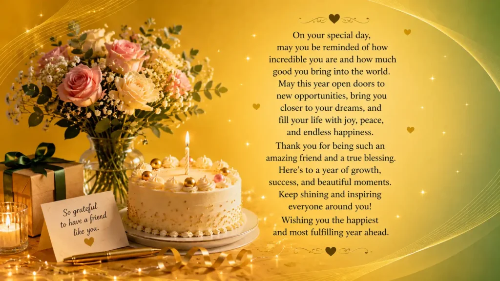 Inspirational Birthday Blessings for a Friend