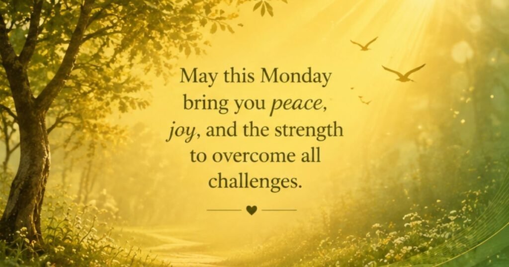 Inspirational Monday New Week Blessings