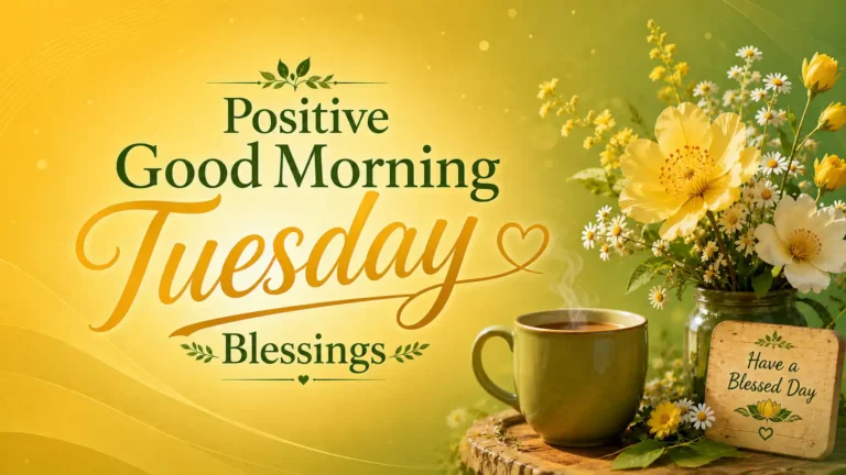 Positive Good Morning Tuesday Blessings