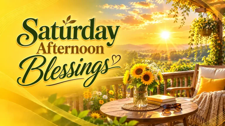Saturday Afternoon Blessings