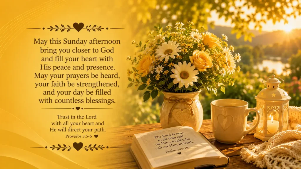 Sunday Afternoon Prayers and Blessings