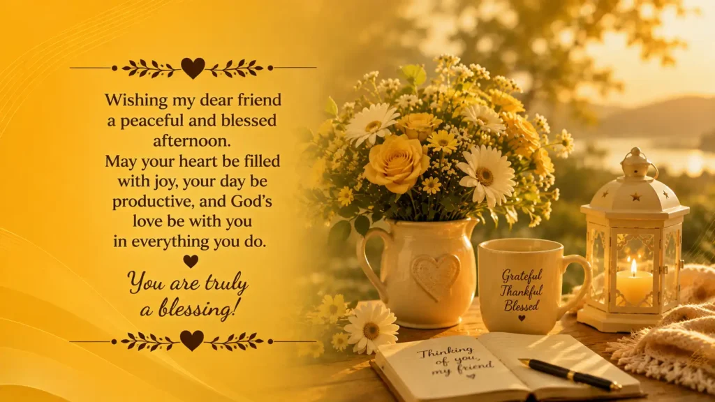 Thursday Afternoon Blessings for a Friend