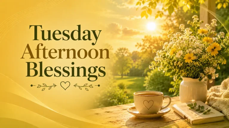 ## Tuesday Afternoon Blessings for Family ## Tuesday Afternoon Blessings