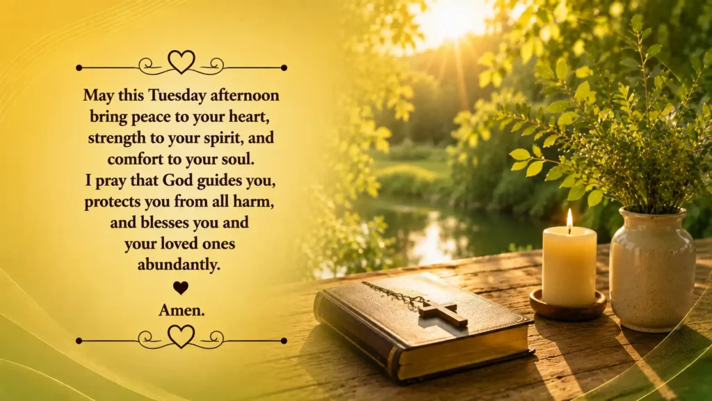 Tuesday Afternoon Prayers