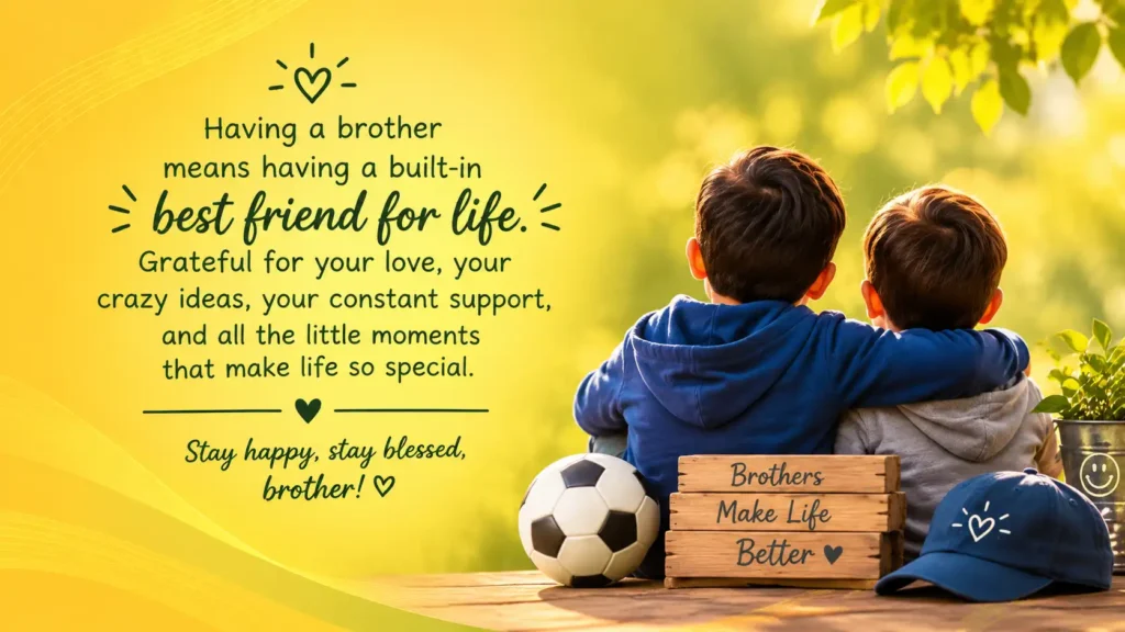 Cute Happy Brothers Day Wishes