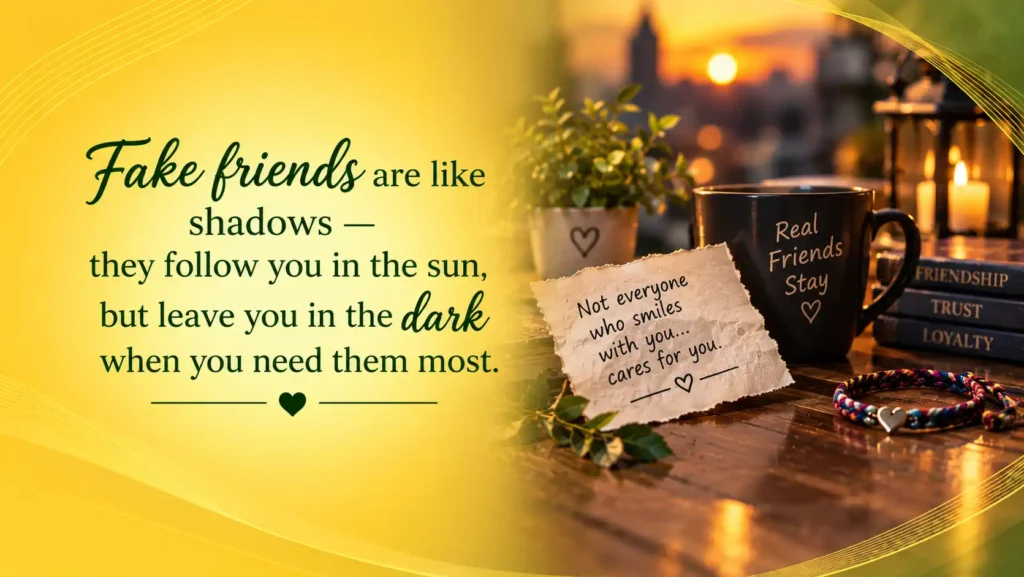 Fake Love Quotes for Friends
