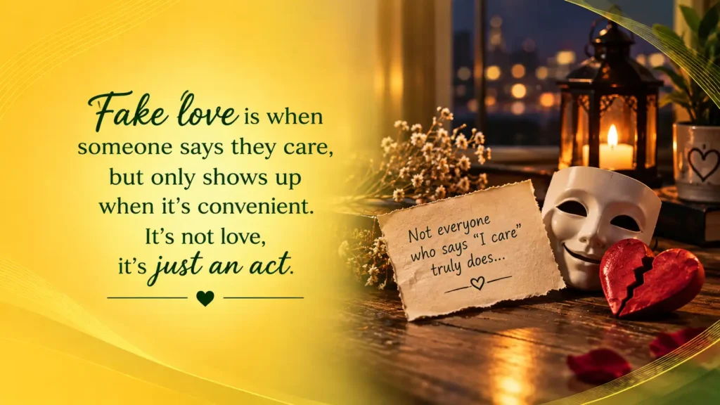 Fake Love Quotes for WhatsApp