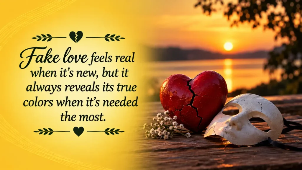 Fake Love Quotes with Images