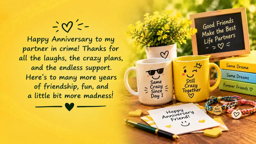Funny Anniversary Quotes for Friends