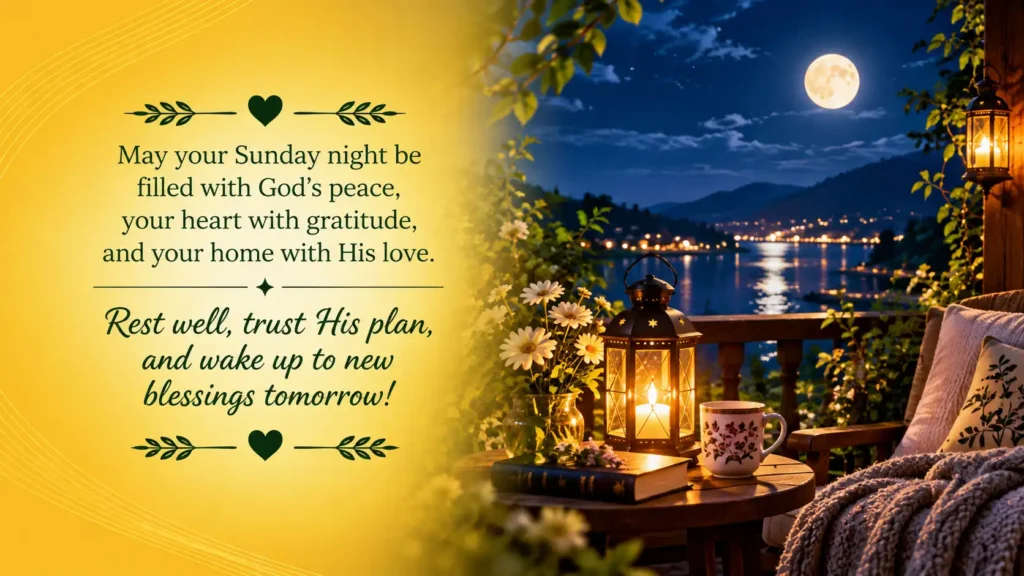 Good Night Sunday Blessings