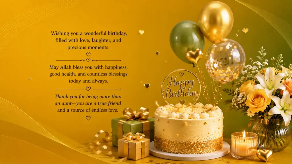 Happy Birthday Wishes for Aunt