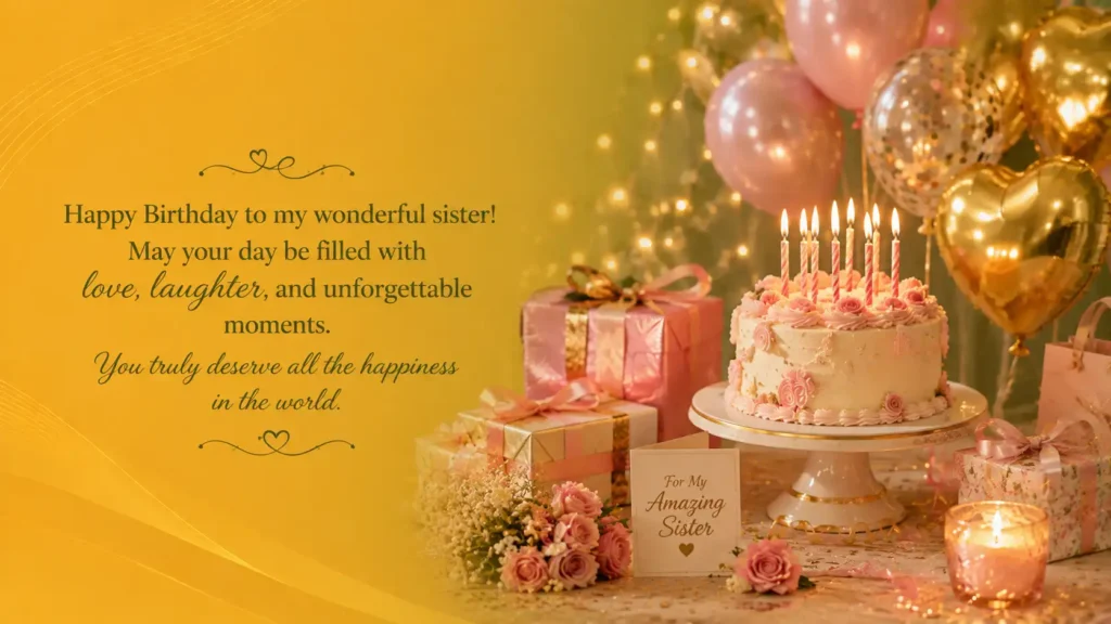 Happy Birthday Wishes for Sister