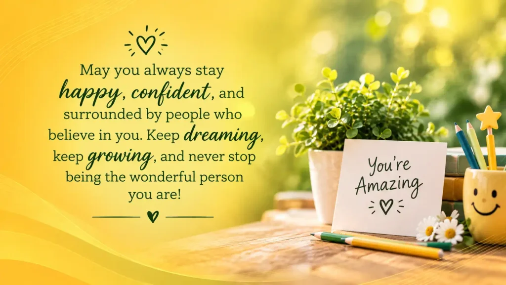Heartfelt Wishes for a Junior