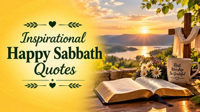 Inspirational Happy Sabbath Quotes