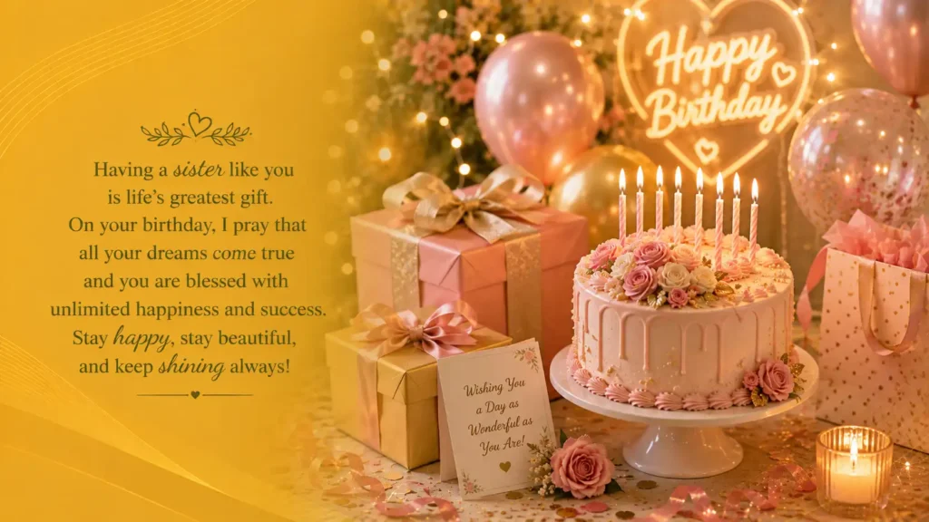 Special Happy Birthday Sister from Brother