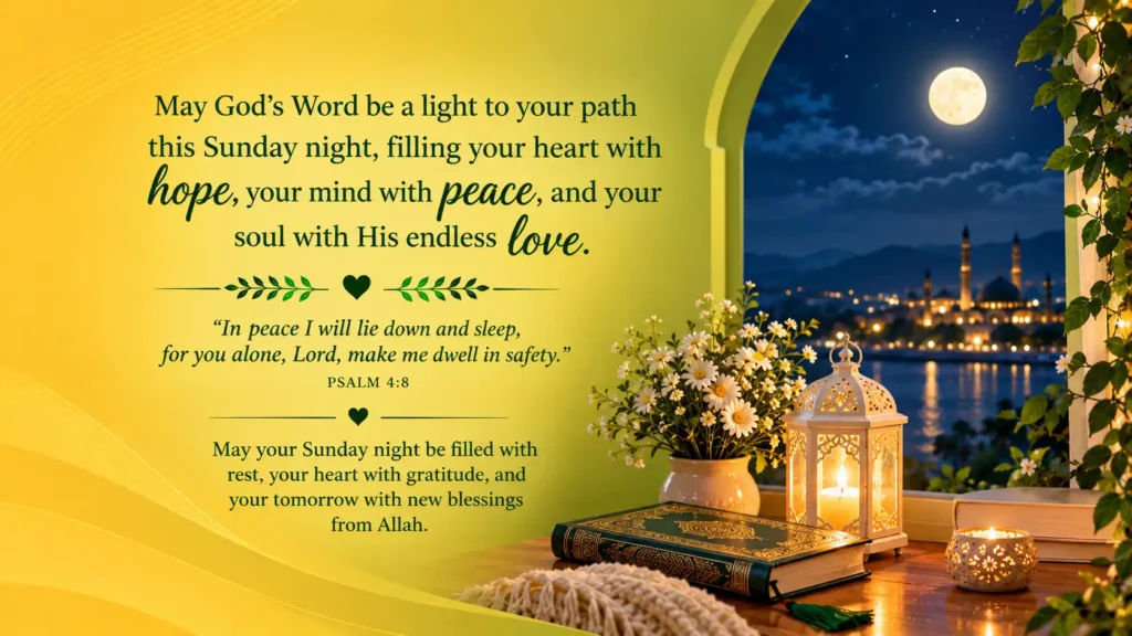 Sunday Night Bible Verses